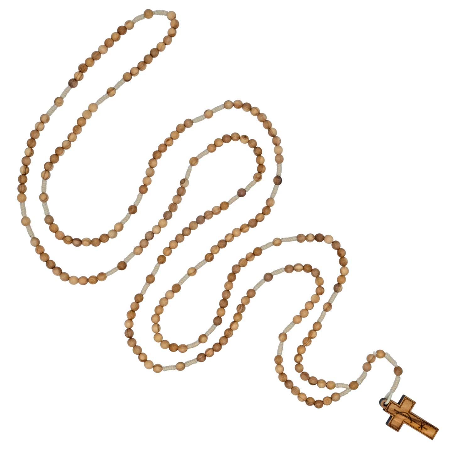 20 DECADE ROSARY IN WOOD AND CORD