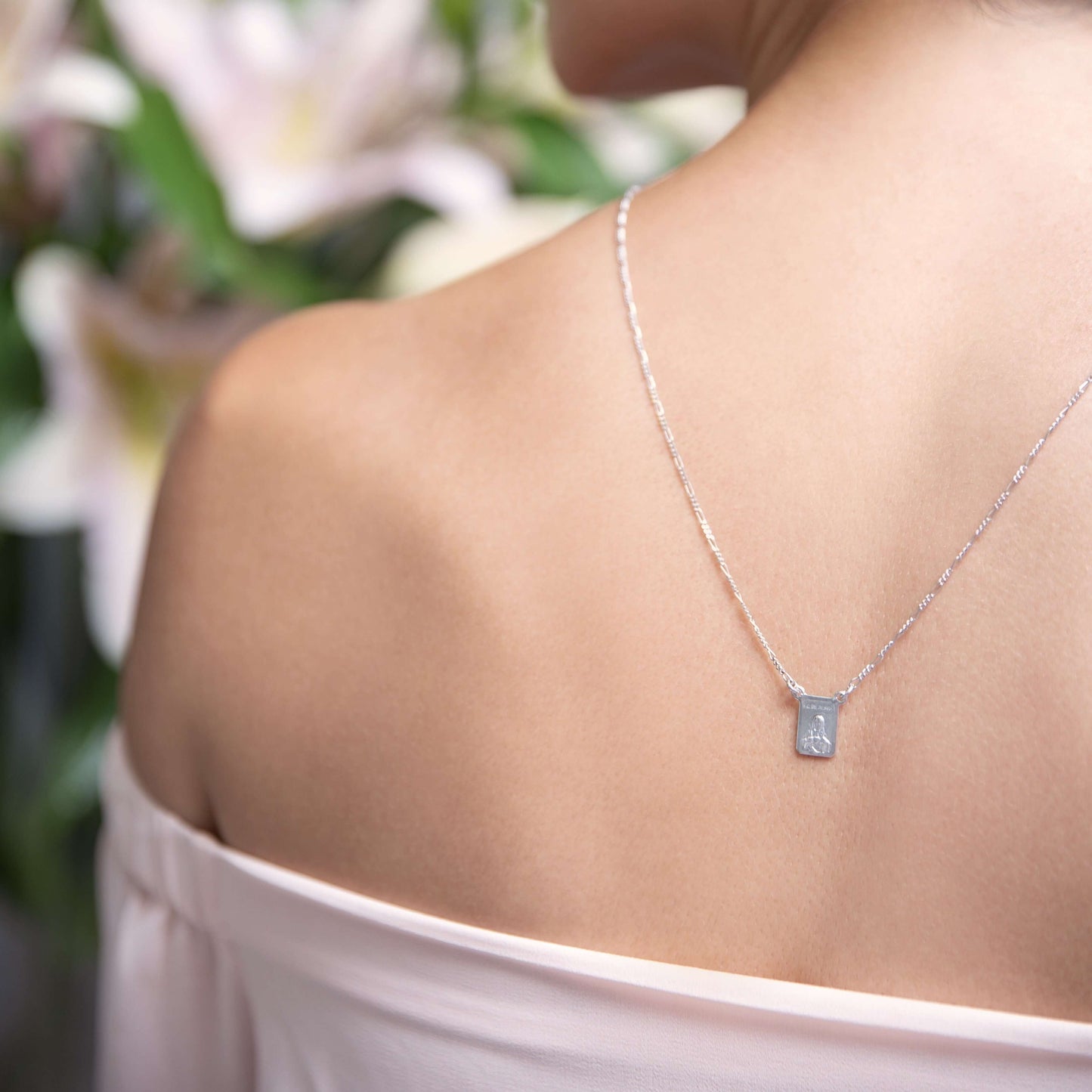 SCAPULAR NECKLACE - SILVER