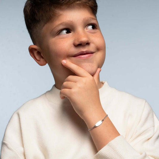 CUSTOMIZABLE BRACELET FOR KIDS - SILVER