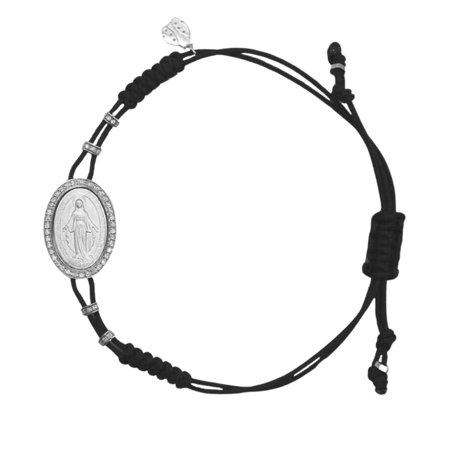 MIRACULOUS MEDAL BRACELET - WHITE GOLD AND DIAMONDS