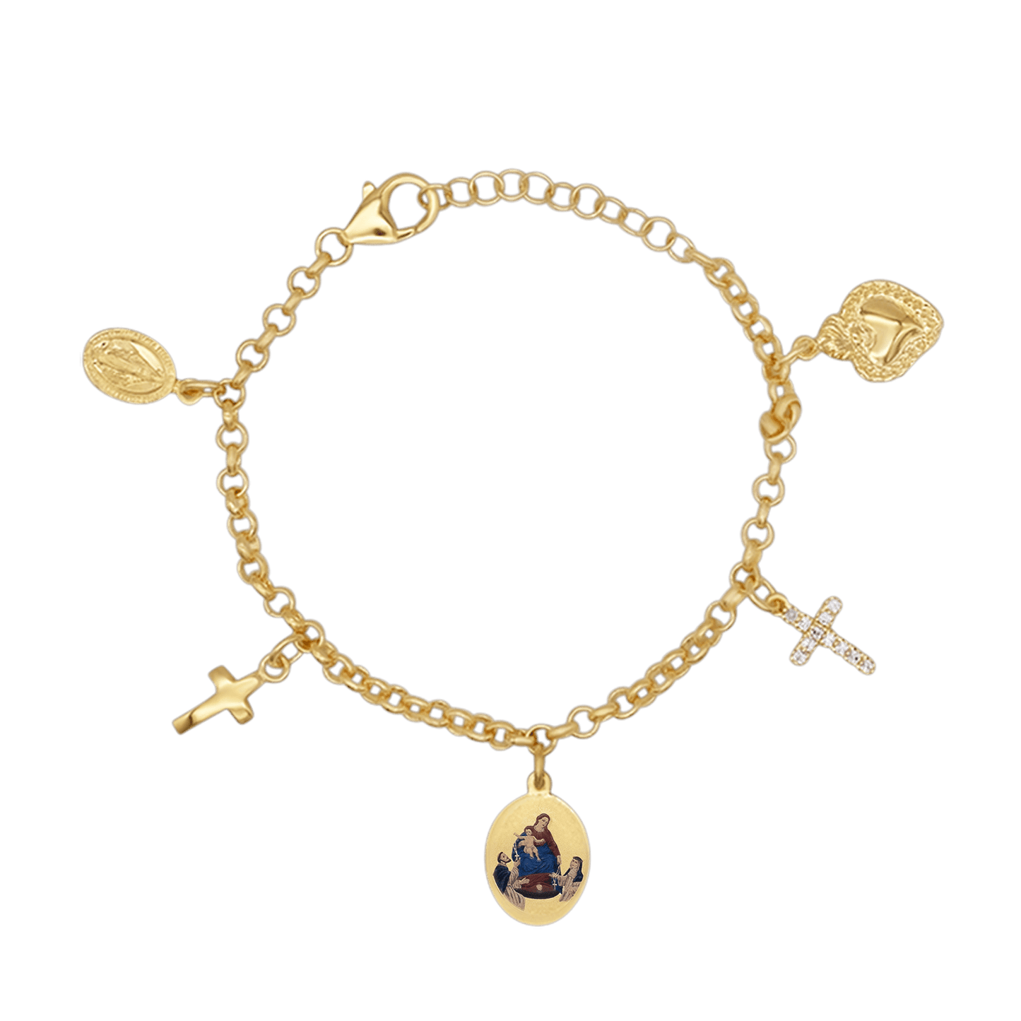 OUR LADY OF POMPEII - CHARMS BRACELET
