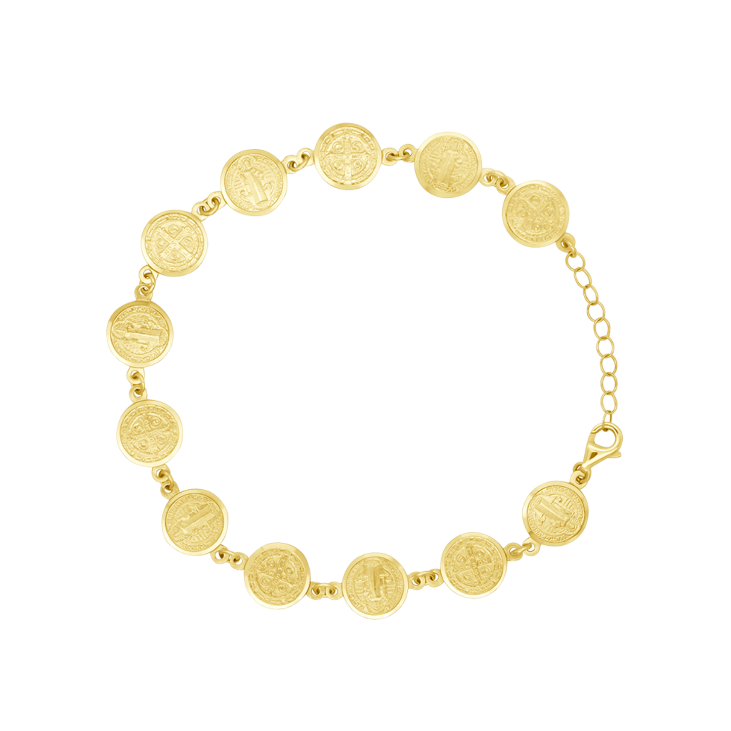 ST BENEDICT MEDALS BRACELET - GOLD