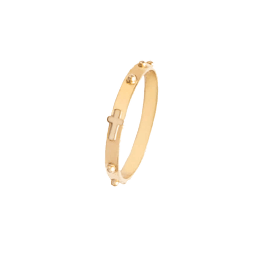 ROSARY RING - VERMEIL SILVER