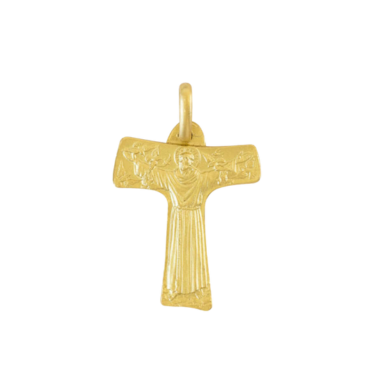 SAINT FRANCIS - TAU CROSS - GOLD