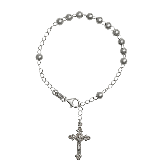 ROSARY BRACELET - SILVER
