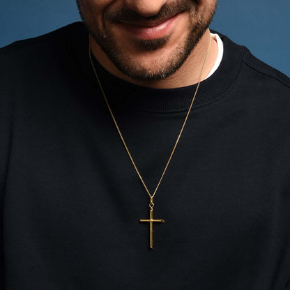 CLASSIC CROSS PENDANT - VERMEIL SILVER