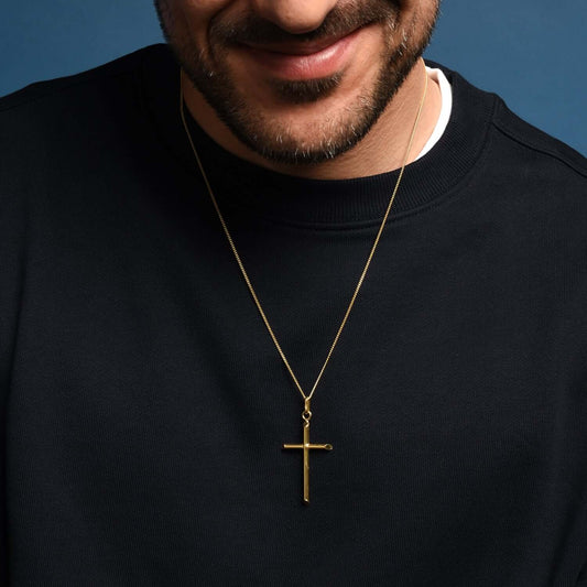 CLASSIC CROSS PENDANT - VERMEIL SILVER