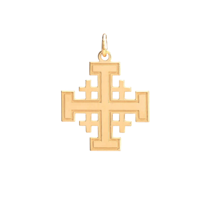 JERUSALEM CROSS - VERMEIL SILVER