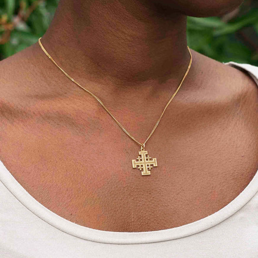JERUSALEM CROSS - VERMEIL SILVER