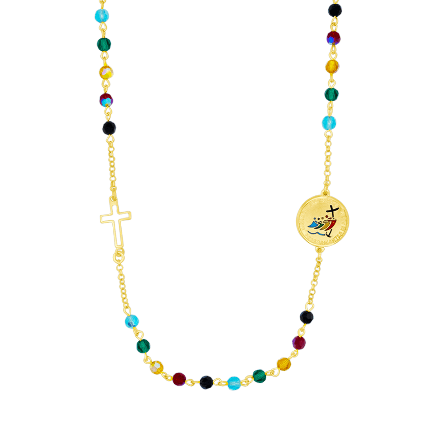 JUBILEE 2025 - NECKLACE - GOLDEN SILVER