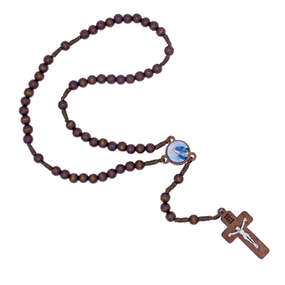 NATURAL WOOD ROSARY - ROPE