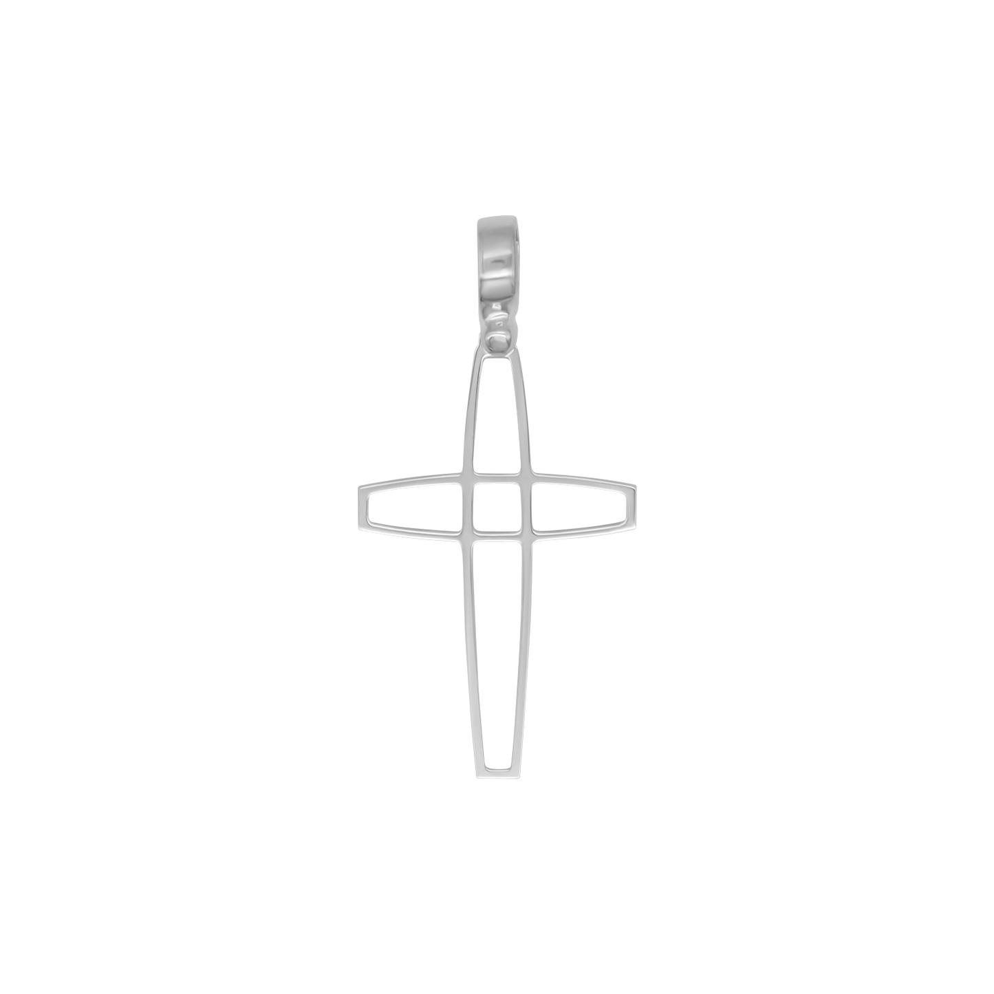 OPEN CROSS PENDANT - SILVER