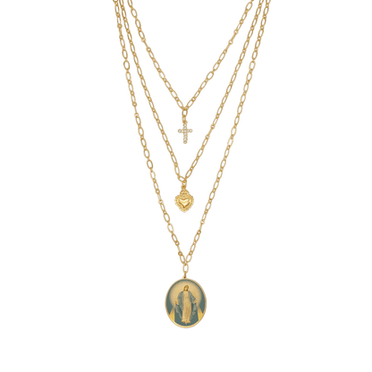 MIRACULOUS MEDAL - LAYERED NECKLACE