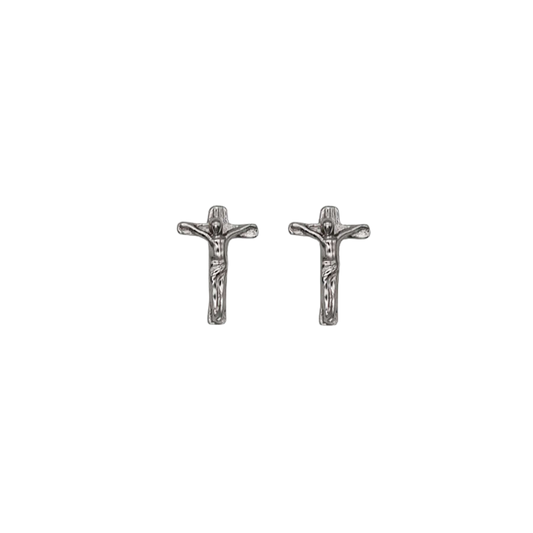 CRUCIFIX - EARRINGS - SILVER