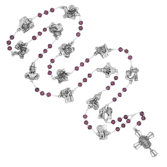 STATIONS OF THE CROSS - ROSARY - METAL