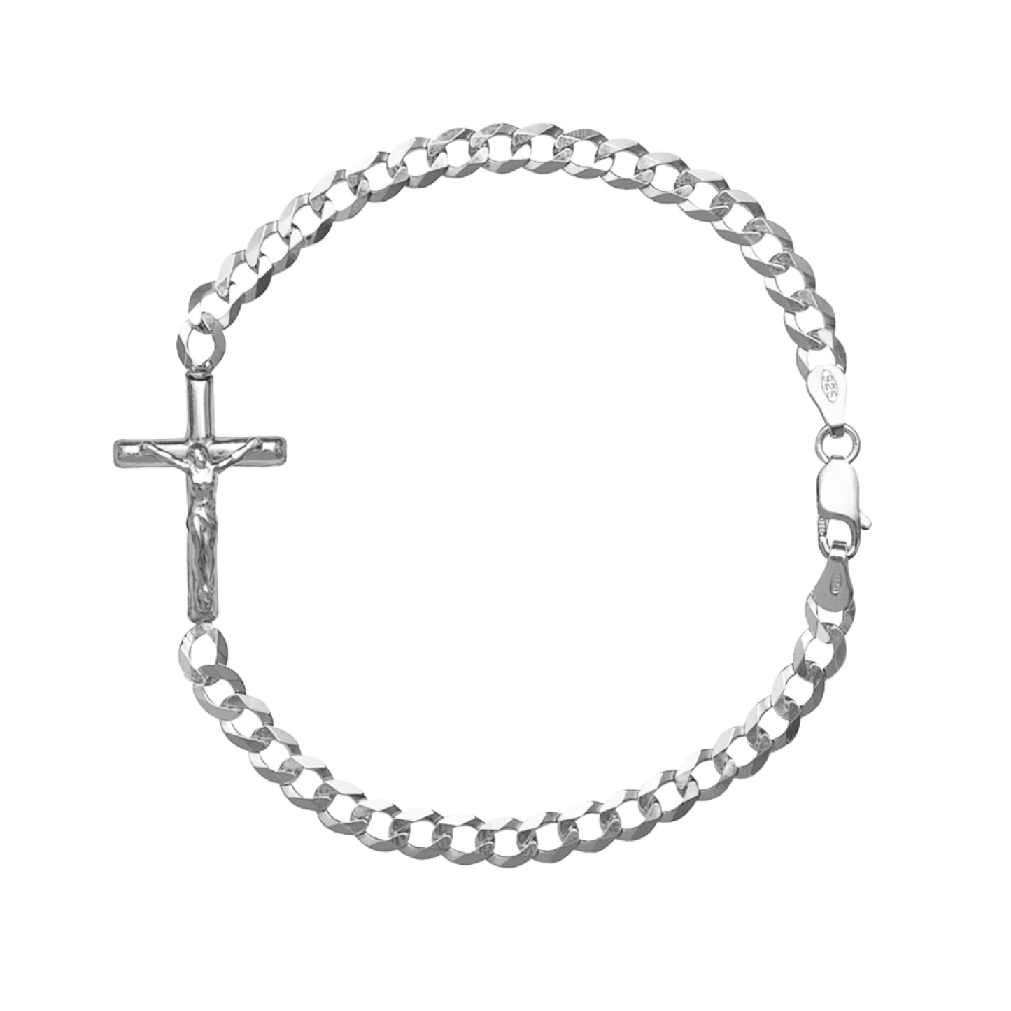 CRUCIFIX - BRACELET - SILVER