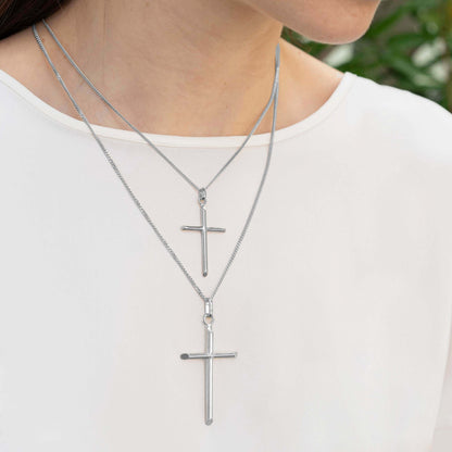 CLASSIC CROSS PENDANT - SILVER